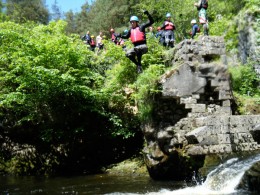 Canyoning for stag activities in the Uk